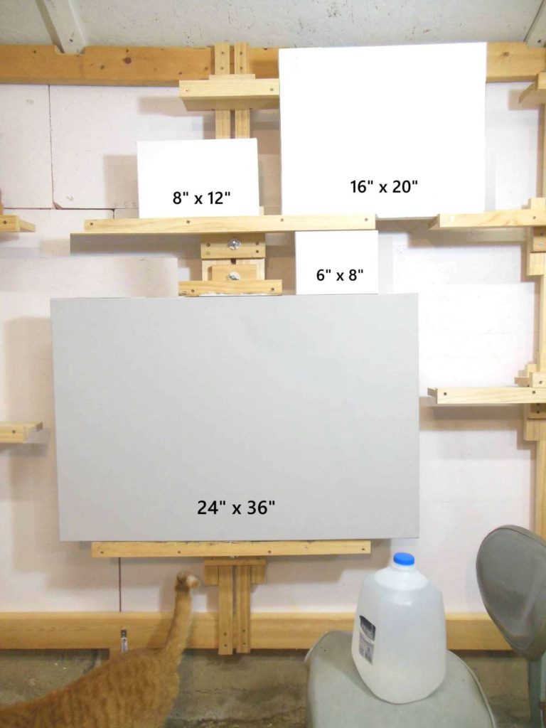 canvases in four sizes